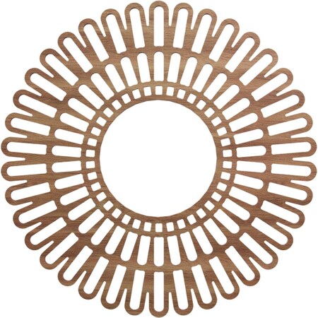 Ekena Millwork Cornelius Wood Fretwork Pierced Ceiling Medallion, Walnut, 18"OD x 6 3/4"ID x 1/4"T CMWP18X0250CRWA